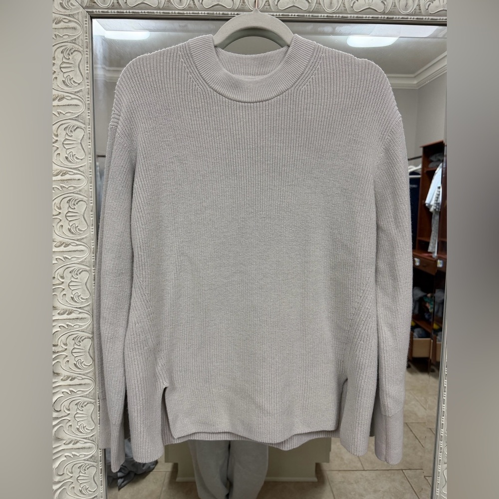 lululemon athletica Women's Soft Beige Crewneck Sweater